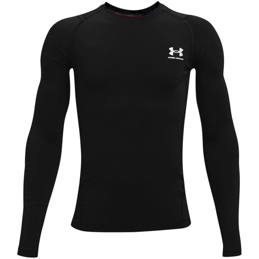 Under Armour Boys HeatGear Long-Sleeved Base Layer Top / Black